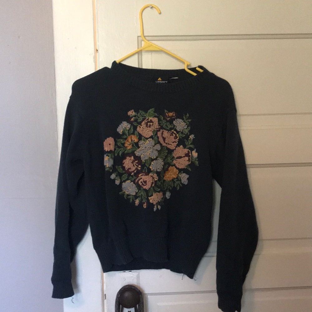 Vintage Lizsport Floral Sweater